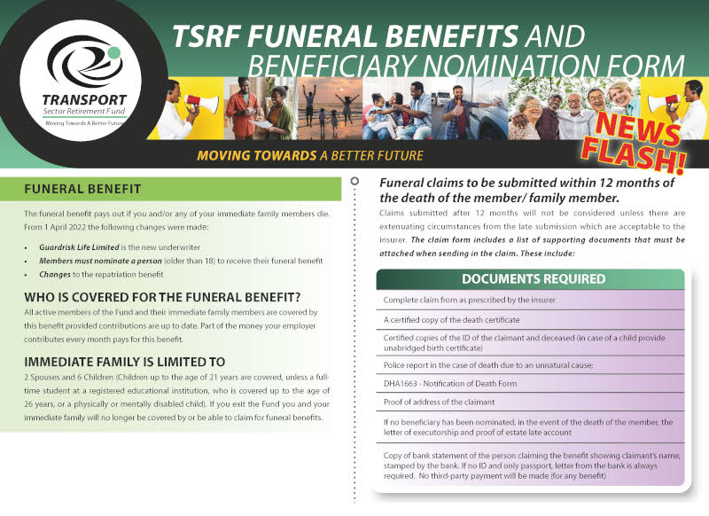 2022 05 25 - Newsflash Funeral Benefit