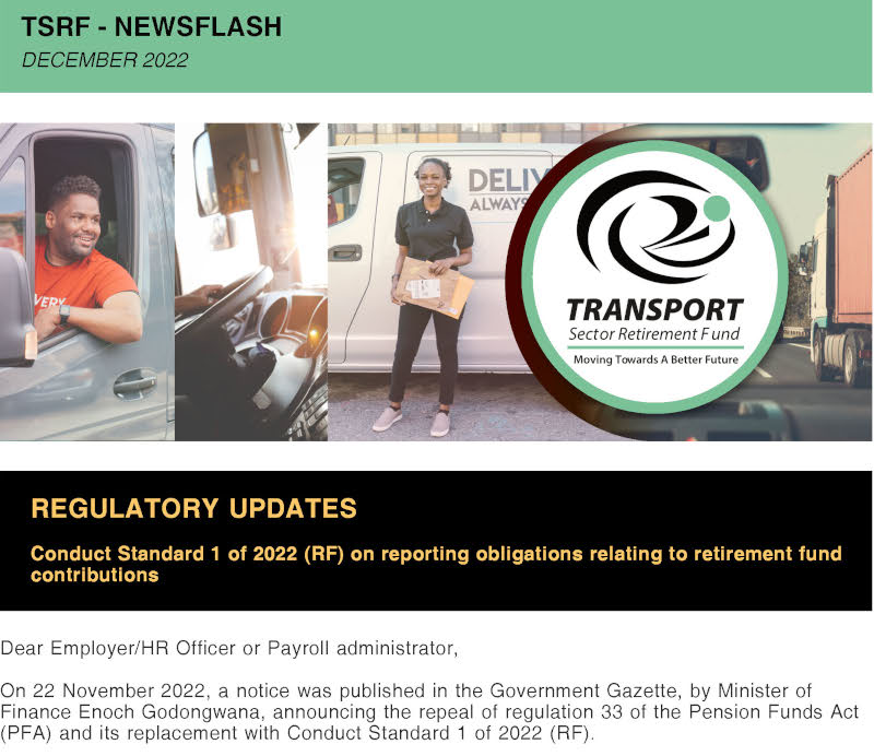 2022 12 15 - Newsflash Regulatory Updates