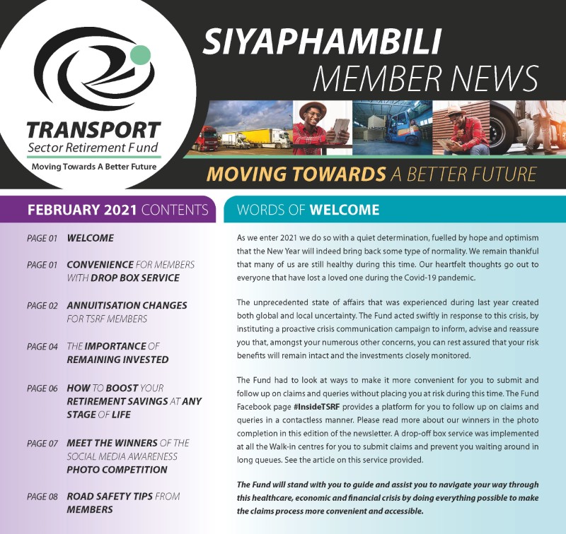 Member Newsletter - Feb 2021