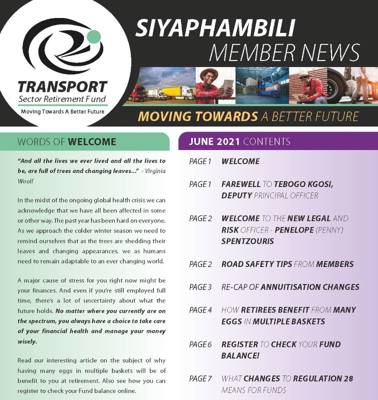 Member Newsletter - Jun 2021
