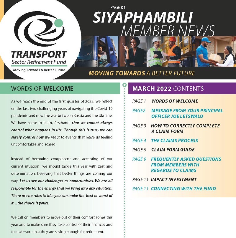Member Newsletter - Mar 2022